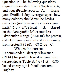 Diet Project Part 2